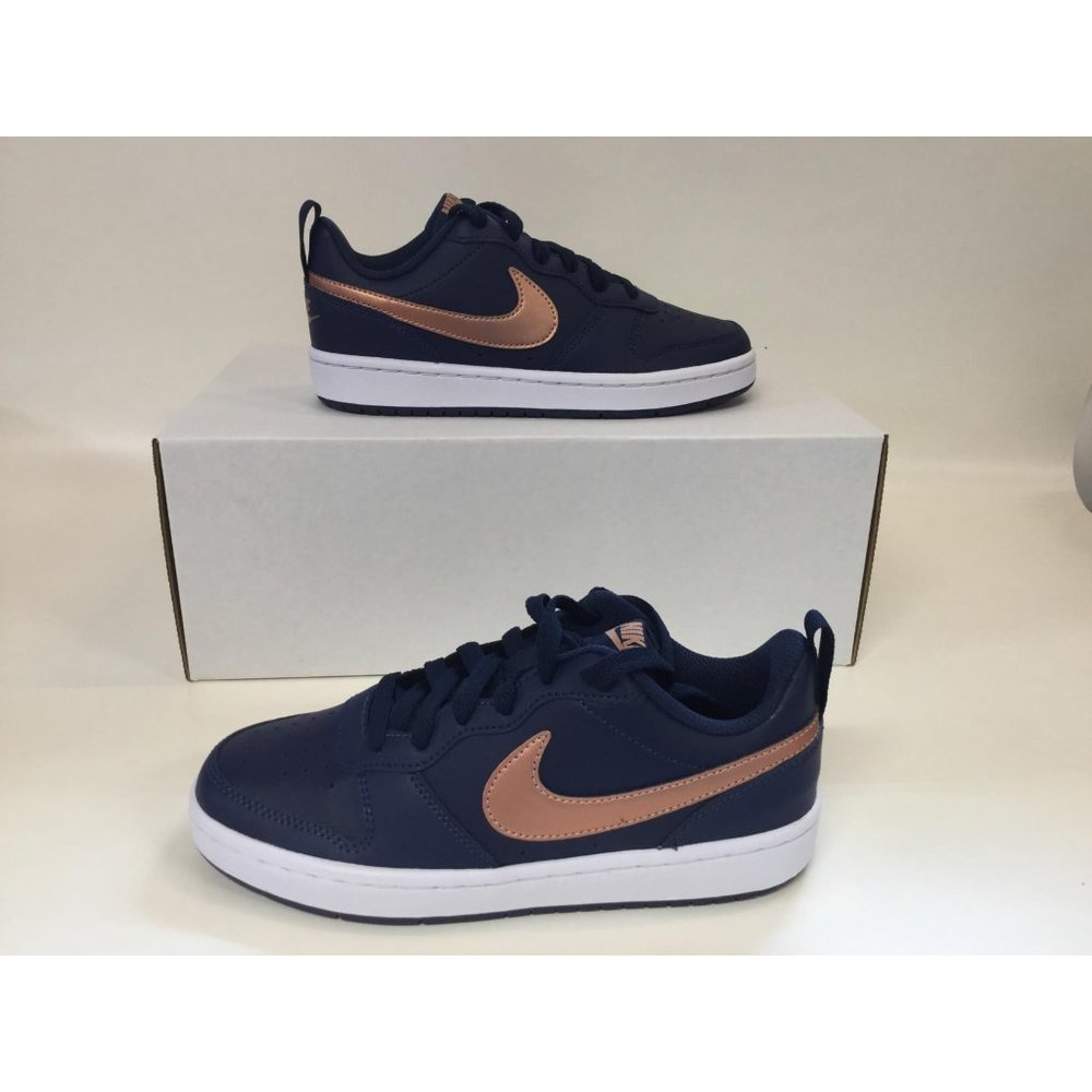 Kids Nike Court Borough Low 2 (GS) Navy, No Box 4Y